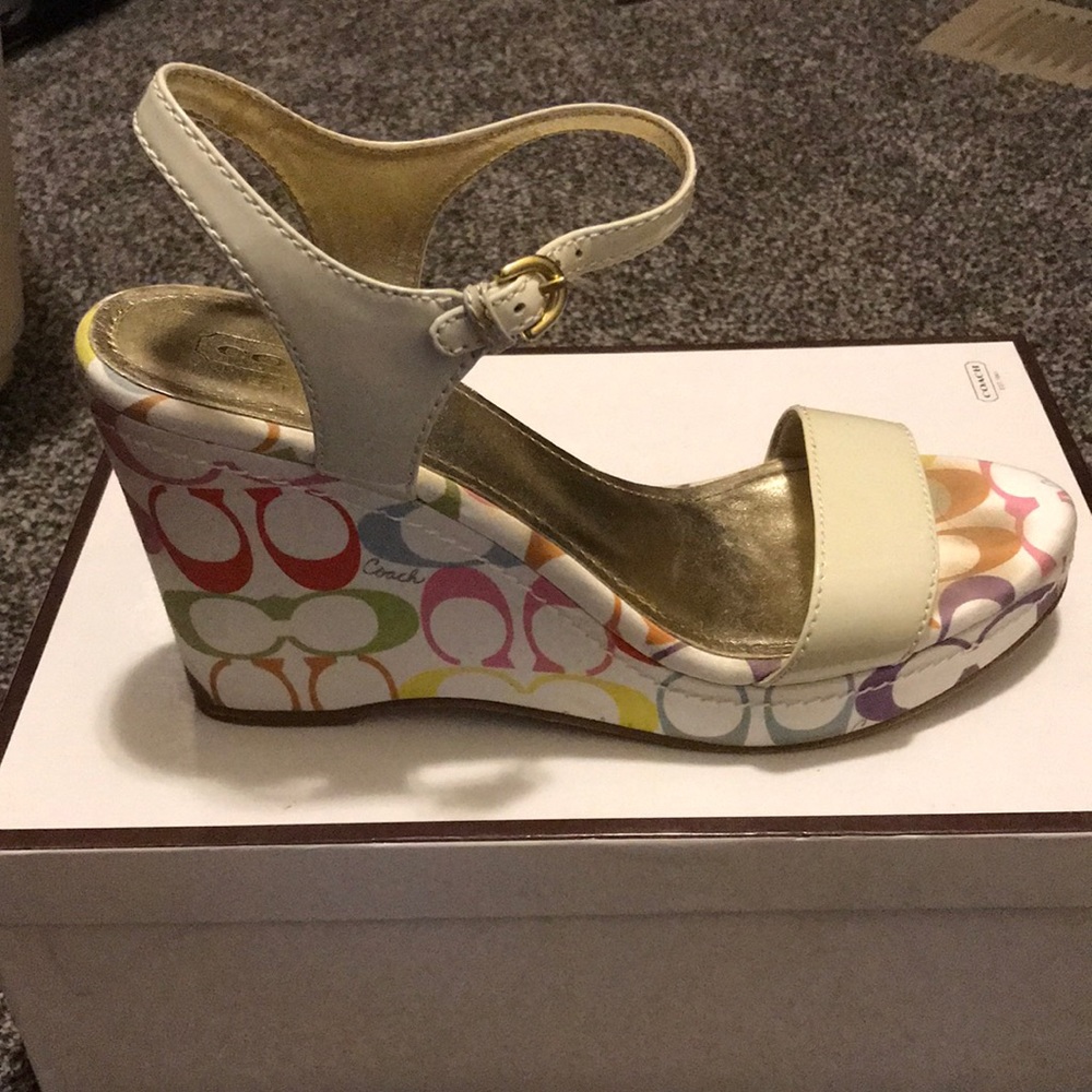 Coach Multicolor Wedges